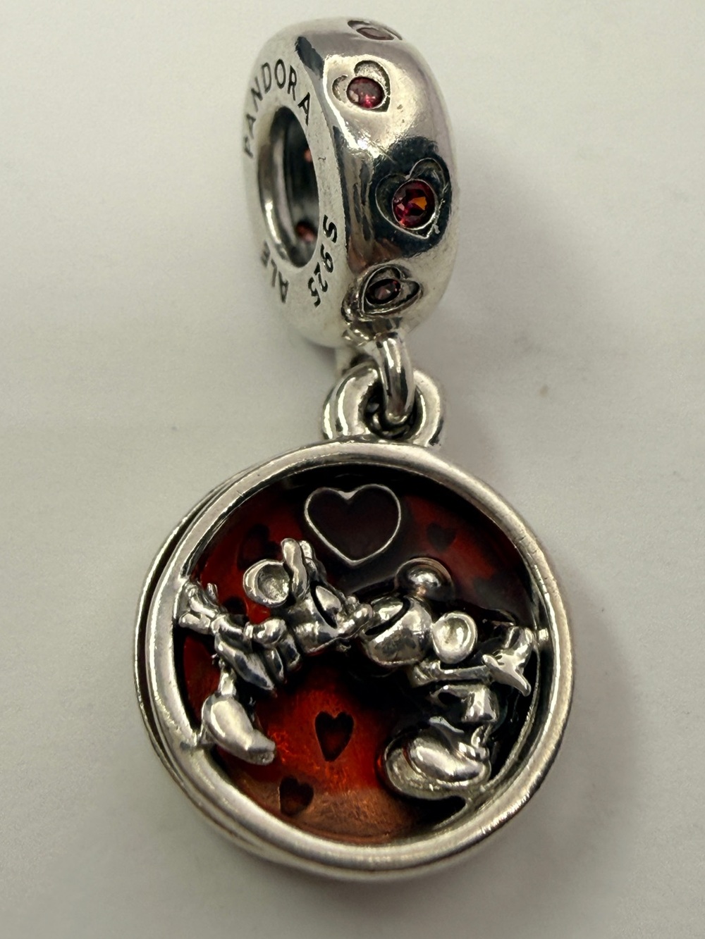 Pandora Disney Mickey Minnie Love & Kisses Dangle Charm 799298C01